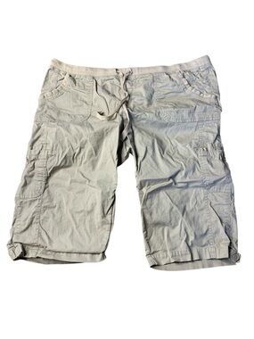 Campus Crew Cargo Capris Khaki Tan Size 12 Gorpcore Utility